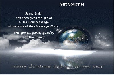 Christmas Gift Voucher